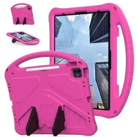 SKALO iPad Pro 13" M5 (2025) Lasten suojakotelo, jossa on kahva ja jalusta - Pinkki