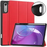 SKALO Trifold Kotelo sopii Lenovo Idea Tab Pro Gen 2 13" - Punainen
