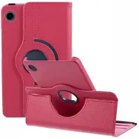 SKALO Samsung Galaxy Tab A11 360 Litchi Kotelo - Cerise