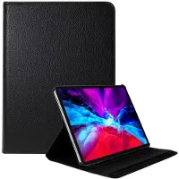 SKALO 360 Litchi Kotelo sopii iPad Air 13 (2025) - Musta