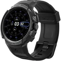 Spigen Rugged Armor Pro Google Pixel Watchille suunniteltu suojakotelo ja suojaranneke Google Pixel Watch Band (2022) (Ei yhteensopiva Pixel Watc