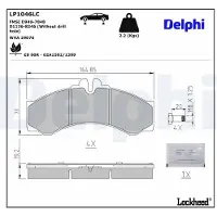 Delphi Jarrupalasarja (4kpl), levyjarru LP1046LC