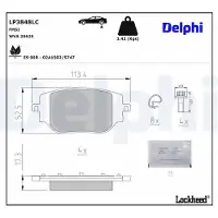 Delphi Jarrupalasarja (4kpl), levyjarru LP3848LC
