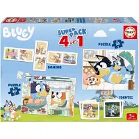 Bluey Educa Palapelisetti 4-in-1