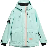 Superdry for woman. WS110165A Ski jacket Ultimate Rescue turquoise (XS), Sport, Snow, Recycled Polister, Sustainable