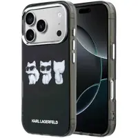 Karl Lagerfeld iPhone 17 Pro Max IML Choupette Trio Watercolor Kotelo - MagSafe-yhteensopiva - musta