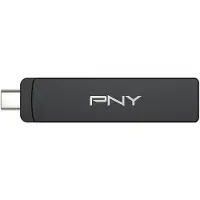 PNY DUO LINK V3, 2 TB, USB Type-A / USB Type-C, 3.2 Gen 2 (3.1 Gen 2), 1000 MB/s, Taittuva, Musta (P-FDI2TBDULNK3TYC-GE)