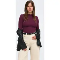 ONLY Onlemma L/S High Neck Top Noos Jrs - Burgundy - L