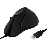 Logilink ID0158, Oikeakätinen, Optinen, USB A-tyyppi, 1000 DPI, Musta