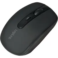 Logilink ID0078A, Molempikätinen, Optinen, Bluetooth, 1600 DPI, Musta