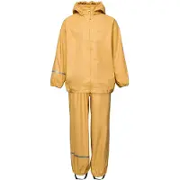 CeLaVi Basic Rainwear Set -Recycle Pu - Yellow - 80