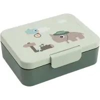 Done by Deer Lunch Box W/Divider Tiny Trails Green - Green - 17.5X 13X H 6.5CM