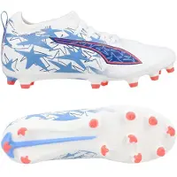 Puma Ultra 6 Match Fg/ag Christian Pulisic X Kidsuper - Valkoinen/pink Lilac/dusky Blue Lapset Limited Edition, koko 31