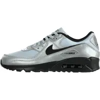 Nike Matalavartiset tennarit 'Air Max 90' vaaleanharmaa / musta / hopea