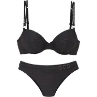 LASCANA Bikini kulta / musta