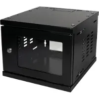 Logilink W06Z33B, Seinään asennettava laitekehikko, 4U, 20 kg, 6 kg, Musta