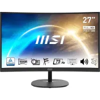 MSI Näyttö LED Pro MP271CA 27 Kaareva Full HD 1080p Musta - 4719072977061