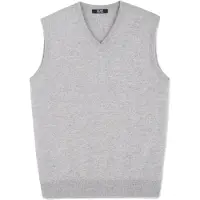 GOBI Cashmere Slipoveri 'Men's Essential V-Neck Cashmere Vest' savunharmaa