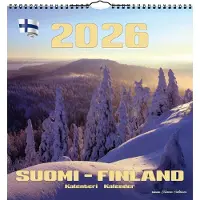 Suomen Aika Suomi-Finland 2026 iso seinäkalenteri