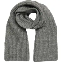 Superdry for woman. W9310069A Grey ribbed knitted scarf (OSFA), Casual, Nylon