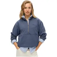 Superdry Essential Logo Oversized Collegepaita Puolivetoketjulla
