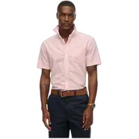 Superdry for man. M4011093A Pink Linen City Shirt (XXL), Casual, Cotton, Short sleeve