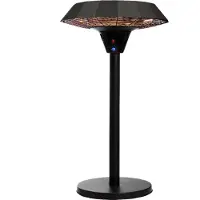 Hortus Terassilämmitin, Pöytämalli 'Ufo' 800/1200/2100 W Ha, Musta