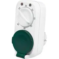 Logilink ET0013, Päivittäinen ajastin, Valkoinen, Rotaatio, IP44, 230 V, 50 Hz