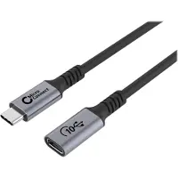 Microconnect Premium USB-C -jatkokaapeli, 100 W, 2 m, musta