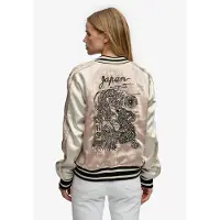 Superdry for woman. W5012091A Suikajan Embroidered Jacket taupe (XL), Casual, Polyester