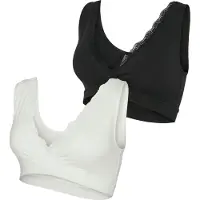 Mamalicious Mlhelena Crossy Lace Bra 2F 2-P Noos - White - S