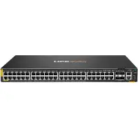 HP – HPE Aruba Networking CX 6200F 48G Class-4 PoE 4SFP+ 740W Switch, Hallittu, L3, Gigabit Ethernet (10/100/1000), Power over Ethernet -tuki, Telineasennu (JL728B)