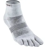 Injinji Men's Run Lightweight Mini-Crew Grey Urheilusukat Gray S