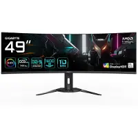 Gigabyte 49" AORUS CO49DQ, kaareva 144Hz DQHD-pelimonitori, musta