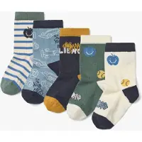 Liewood Silas Socks 5-Pack - Blue - 25/28