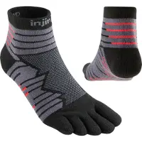 Injinji Men's Ultra Run Mini-Crew Onyx Urheilusukat M