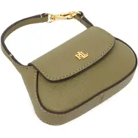 Ralph Lauren Crosshatch Leather Schylar Charm - Khaki green - ONE SIZE