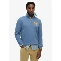 Superdry for man. M2014475A Sweatshirt Neon Half Zip Track blue (XXL), Casual, Cotton