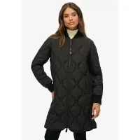 Superdry for woman. W5011932A Long Quilted Liner Jacket black (S), Casual, Polyester