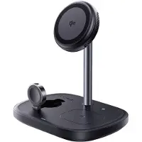 Baseus EnerFill FS41 3-in-1 Cooling Wireless Charger with EU Plug 45W and USB-C to USB-C Cable - Black