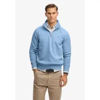 Superdry for man. M2013750A Essential Half sweatshirt blue (M), Casual, Cotton