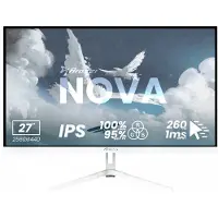 AROZZI Nova 27" IPS 2560x1440 260Hz Pelimonitori - Valkoinen