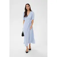 Kaffe Kasadie Wrap Dress - Blue - 46