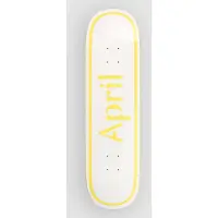 April Skateboards Twin Og Logo - 8.5" Skeittilaudan dekki keltainen