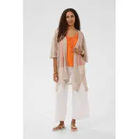 Cream Crgert Knit Cardigan - Beige - ONE SIZE