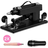 Eroticon Jeremy Sex machine Eroticonilta, jossa on 1 taskupillu ja dildo - Tehokas moottori, Unisex, hienovaraisesti pakattu