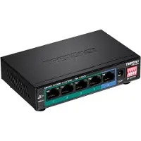 Trendnet TPE-LG50, Hallitsematon, Gigabit Ethernet (10/100/1000), Täysin kaksipuolinen, Power over Ethernet -tuki