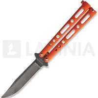 Bear & Son Butterfly Orange Stonewash kääntöveitsi