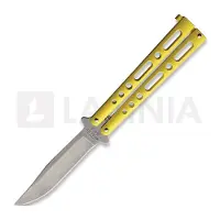 Bear & Son Butterfly Yellow Stonewash kääntöveitsi