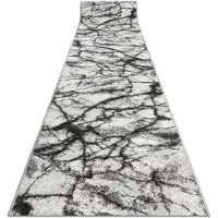 Rugsx Alfombra de pasillo BCF MORAD Mármol gris 120 cm 120x990 cm